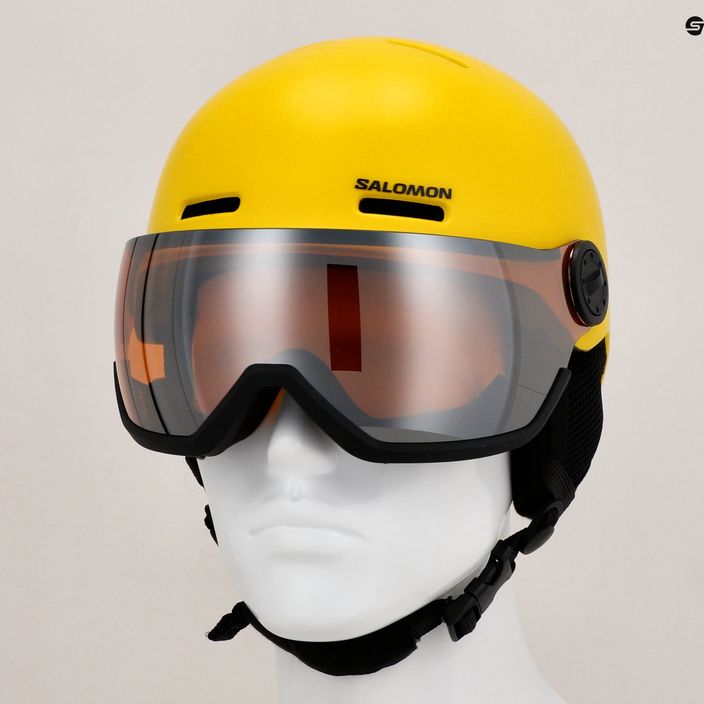 Children's ski helmet Salomon Orka Visor vibrant yellow 12