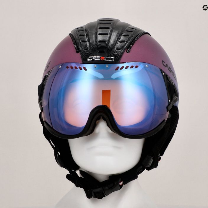 Ski helmet CASCO SP-2 Photomatic Visor strustured celestial gradient matte 9