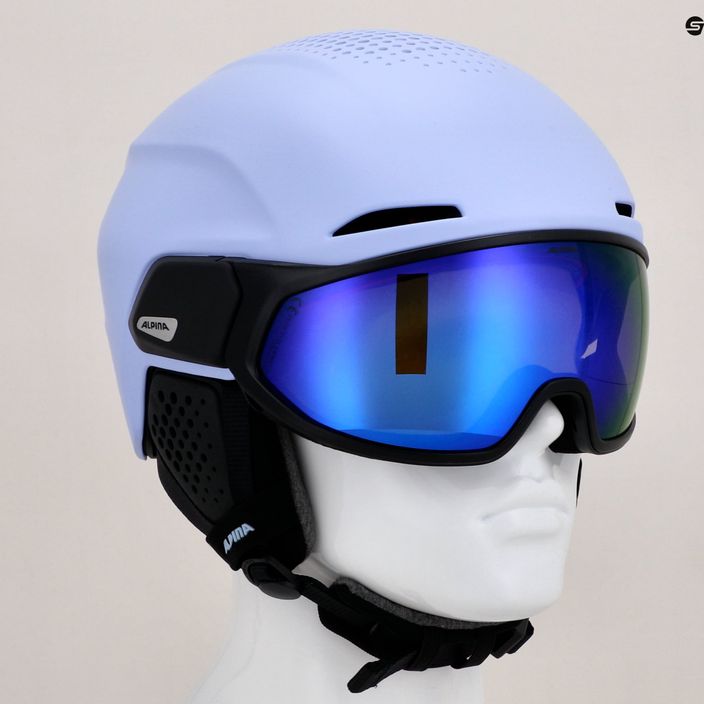 Alpina Alto Q-Lite ski helmet lilac/black matt 11