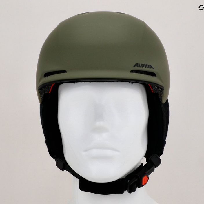 Alpina Brix olive matt ski helmet 11