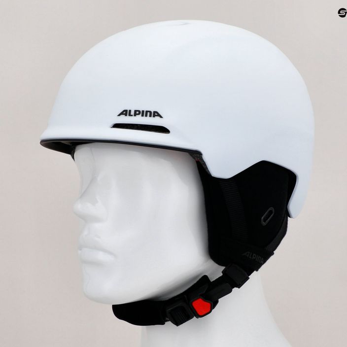 Alpina Brix white/metallic matt ski helmet 11
