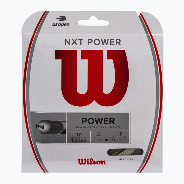 Wilson NXT Power 17 tennis string 12.2m white WRZ941700+