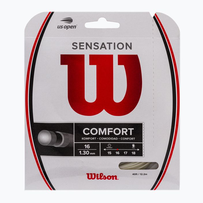 Wilson Sensation 16 tennis string 12.2m white WRZ941000+