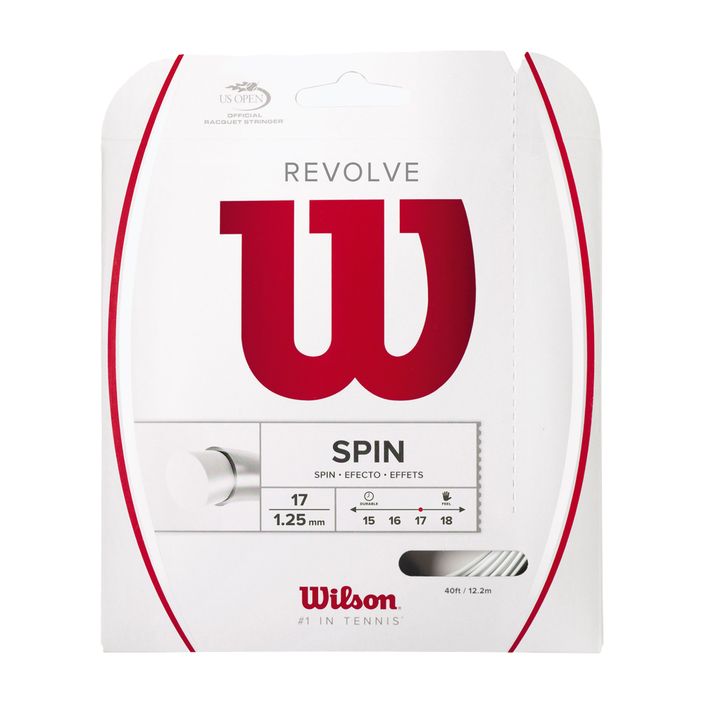 Wilson Revolve 17 tennis string 12.2m white WRZ946600+