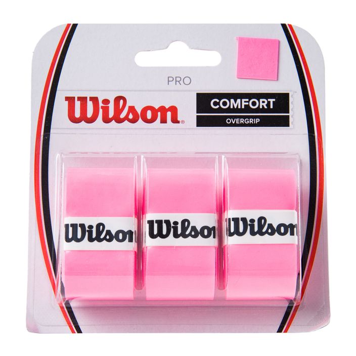 Wilson Pro Comfort Overgrip tennis racket wraps 3 pcs pink WRZ4014PK+ 2