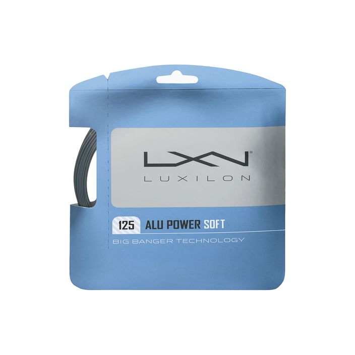 Tennis string Luxilon Alu Power Soft 125 12.2 m silver WRZ990101 2