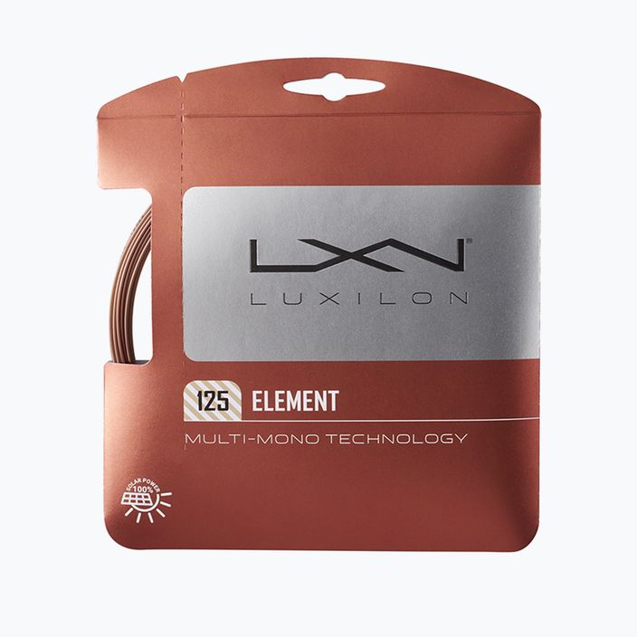 Tennis string Luxilon Element 125 Set 12.2 m brown WRZ990105+