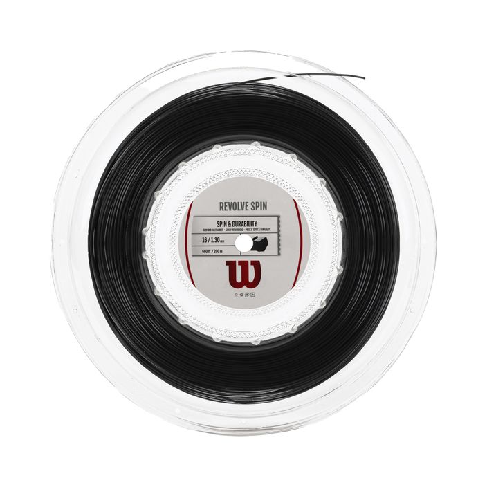 Wilson Revolve Spin 16 200 m tennis string black WRZ907600 2