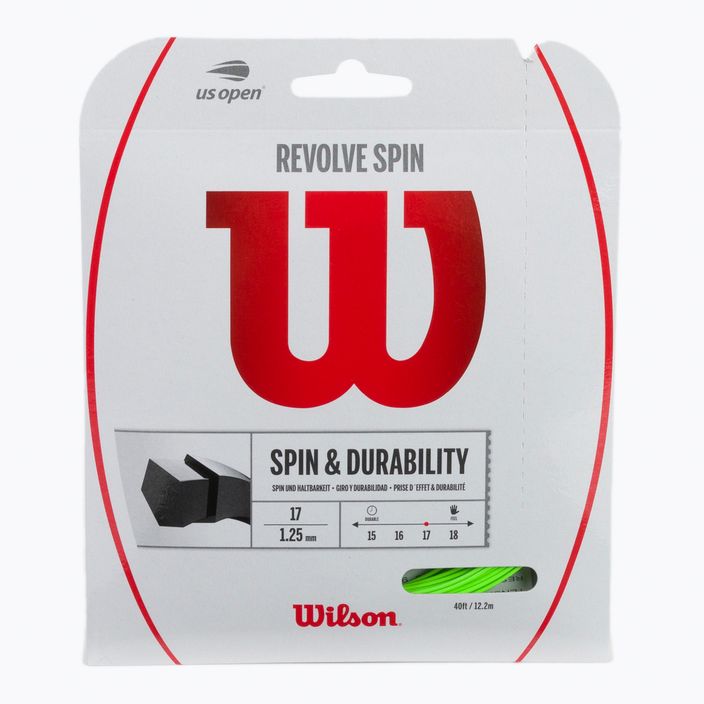 Wilson Revolve Spin 17 Set tennis string 12.2m grey WRZ956900+
