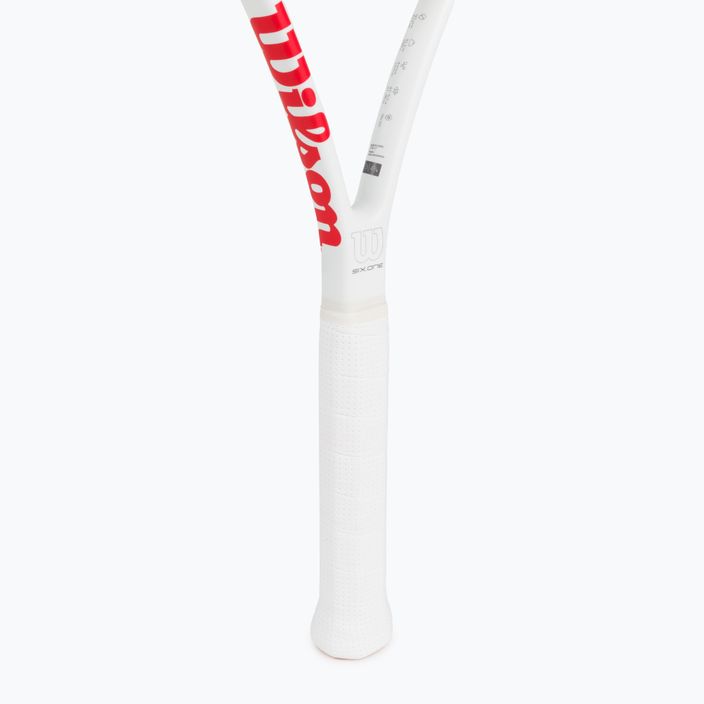 Wilson Six.One Team 95 Cvr tennis racket red and white WRT73640U 3