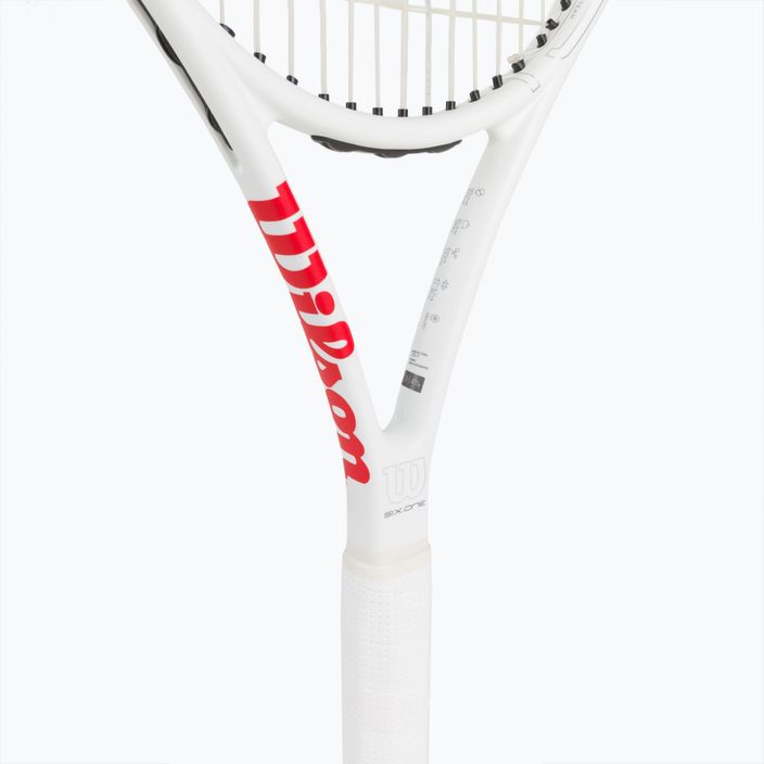 Wilson Six.One Team 95 Cvr tennis racket red and white WRT73640U 4