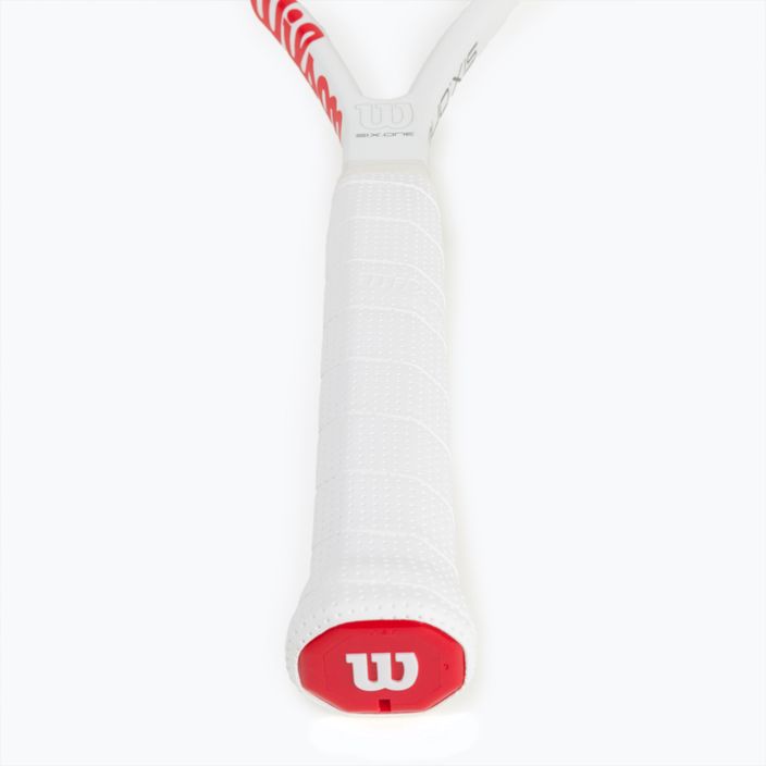 Wilson Six.One Team 95 Cvr tennis racket red and white WRT73640U 5
