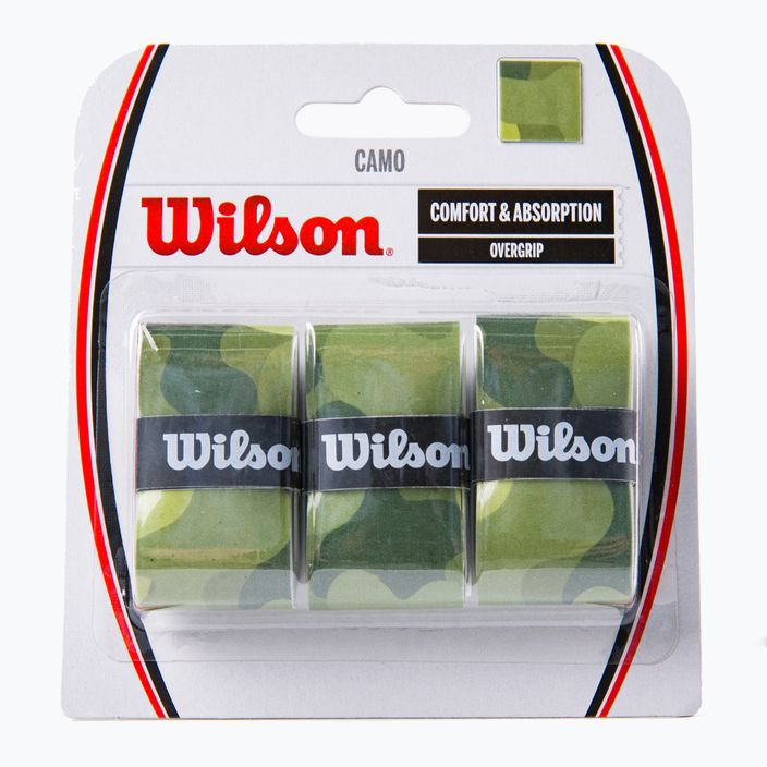 Wilson Camo Overgrip tennis racket wraps 3 pcs green WRZ470850+