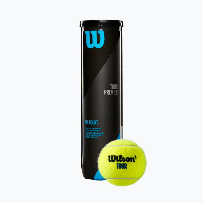 Wilson Tour Premier All Ct tennis balls 4 pcs yellow WRT119400