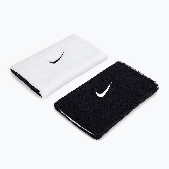 Nike Dri-Fit Doublewide Wristbands Home And Away 2 pcs white NNNB0-101