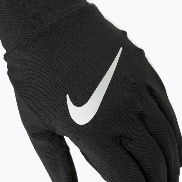 Men's Nike Accelerate RG running gloves black/black/silver 4