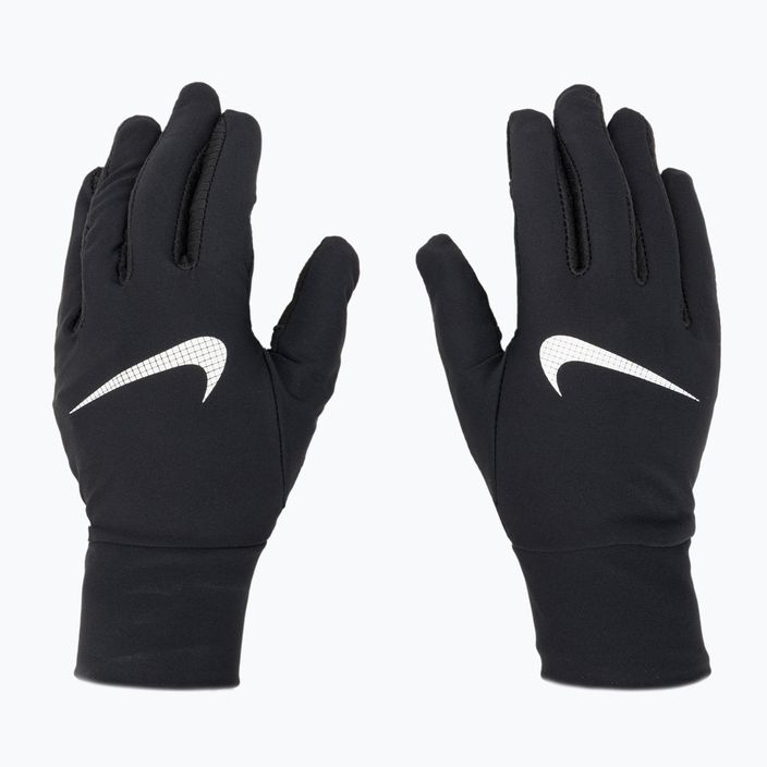 Men's Nike Essential Running cap + gloves set black/black/silver 4