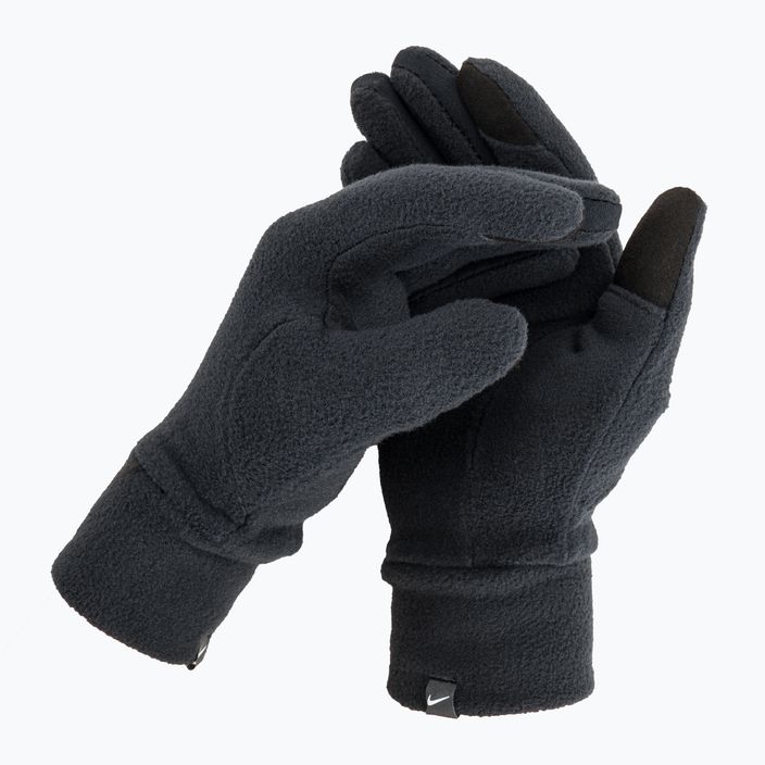 Women's Nike Fleece cap + glove set black/black/silver 7