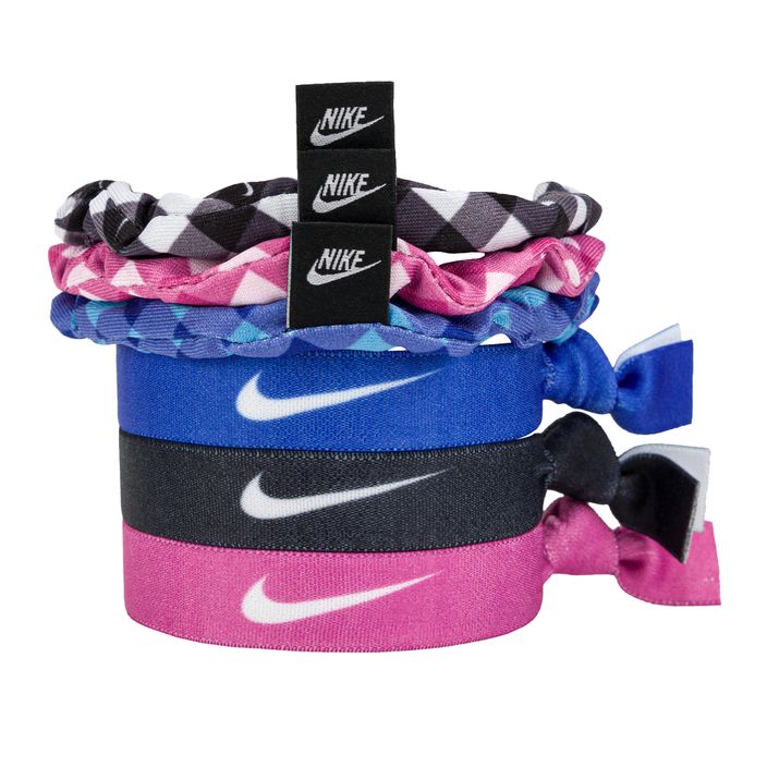 Nike Mixed Hairbands 6 Pk With Pouch coloured hair elastics 6 pcs. N1003666-029 2