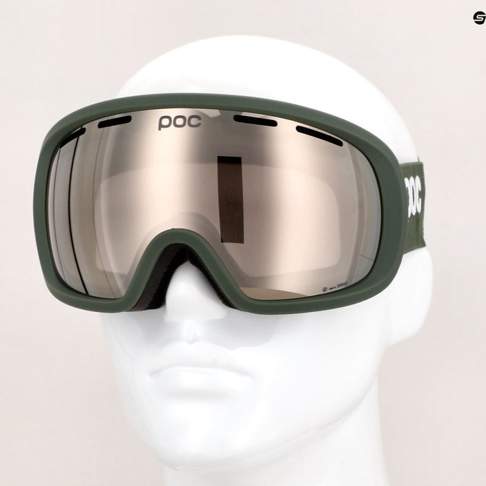 Ski goggles POC Fovea epidote green/partly sunny ivory 10