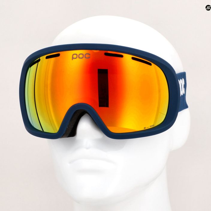 Ski goggles POC Fovea lead blue/partly sunny orange 10