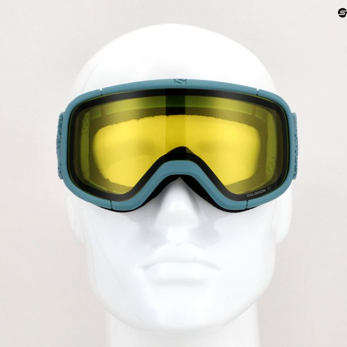 Salomon Lumi Flash atlantic blues/flash yellow children's ski goggles 10