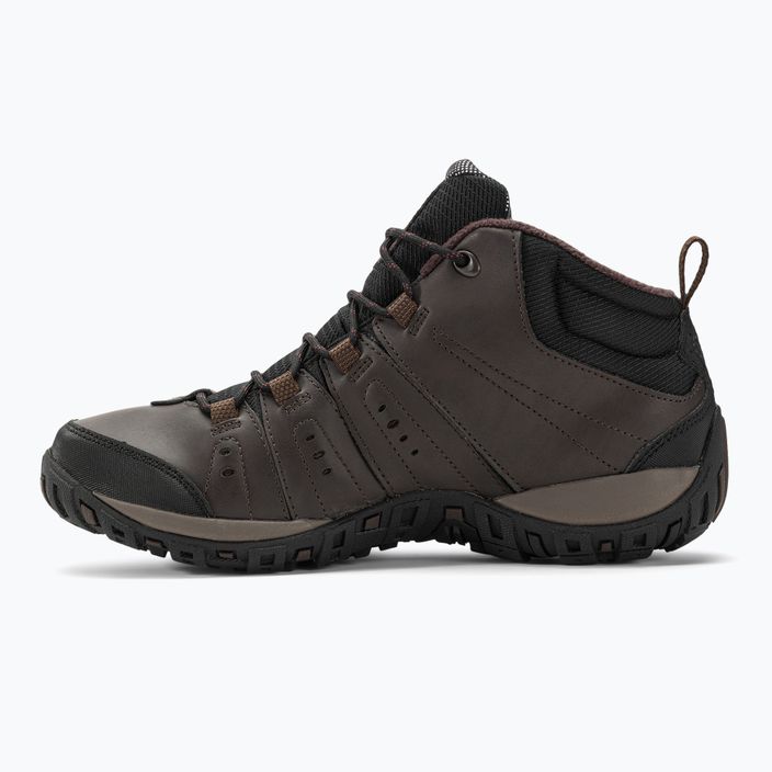 Columbia Woodburn II Chukka WP Omni-Heat men's trekking boots cordovan/garnet red 10