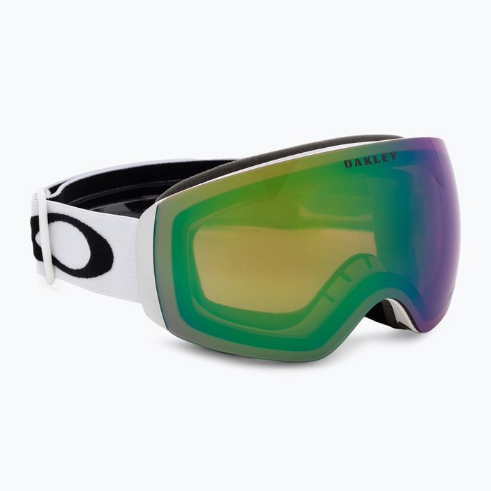 Oakley Flight Deck matte white/prizm snow jade iridium ski goggles OO7064-23