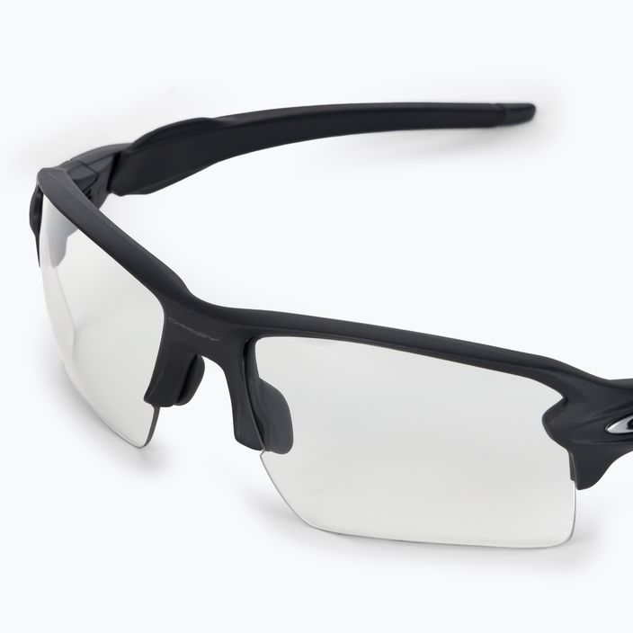 Oakley Flak 2.0 XL steel/clear to black photochromic sunglasses 0OO9188 5