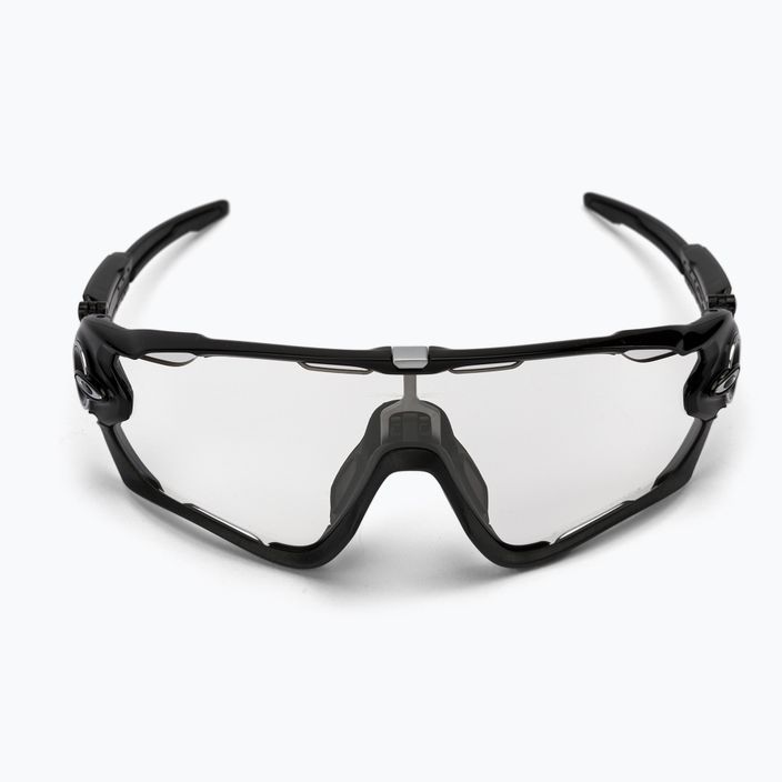 Oakley Jawbreaker polished black/clear to black photochromic cycling glasses 0OO9290 4
