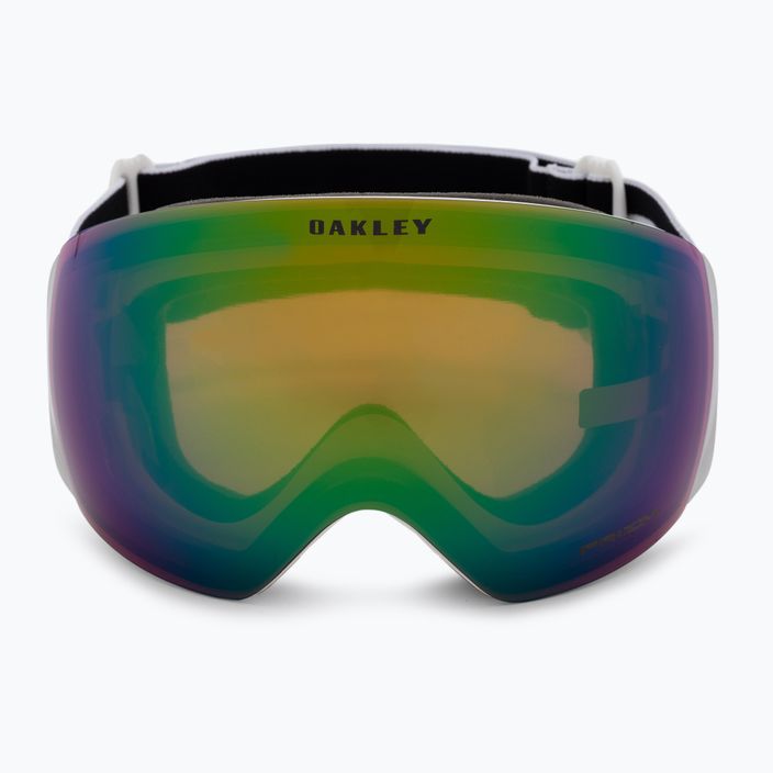 Oakley Flight Deck matte white/prizm snow jade iridium ski goggles OO7050-36 2