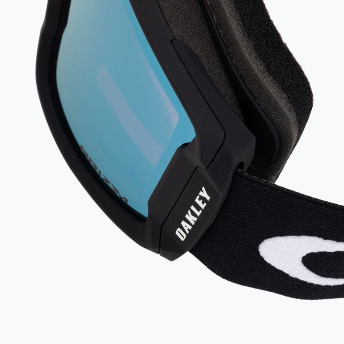 Oakley Line Miner matte black/prizm snow sapphire iridium ski goggles OO7070-04 5