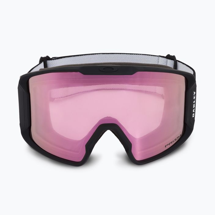 Oakley Line Miner matte black/prizm snow hi pink iridium ski goggles OO7070-06 2