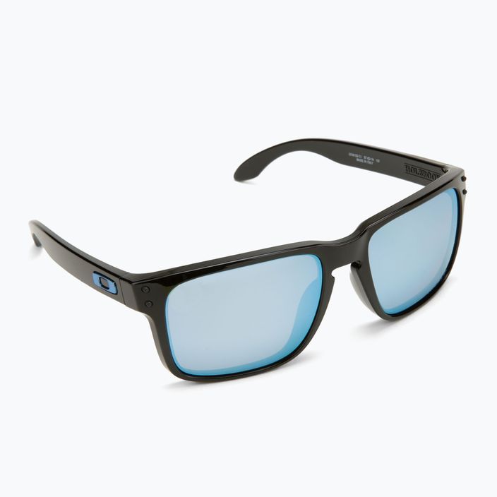 Oakley Holbrook polished black/prizm deep water polarized sunglasses 0OO9102