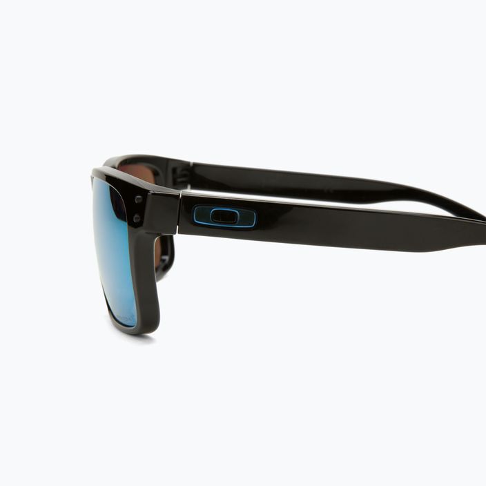 Oakley Holbrook polished black/prizm deep water polarized sunglasses 0OO9102 4