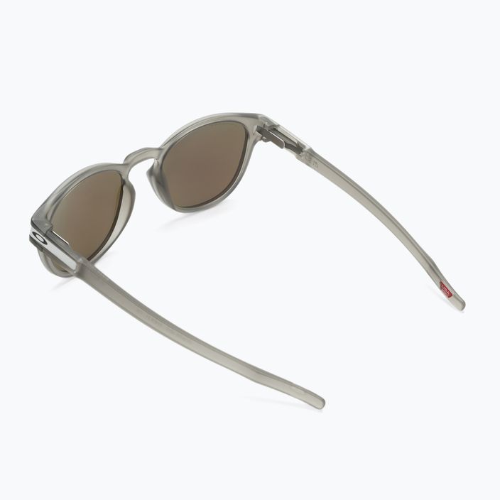 Oakley Latch matte grey ink/prizm sapphire polarized sunglasses 2