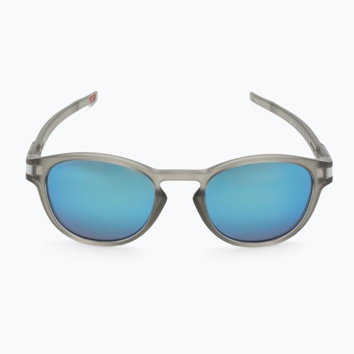 Oakley Latch matte grey ink/prizm sapphire polarized sunglasses 3