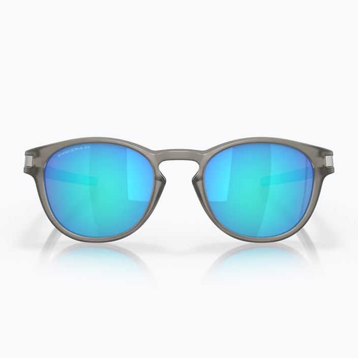 Oakley Latch matte grey ink/prizm sapphire polarized sunglasses 7