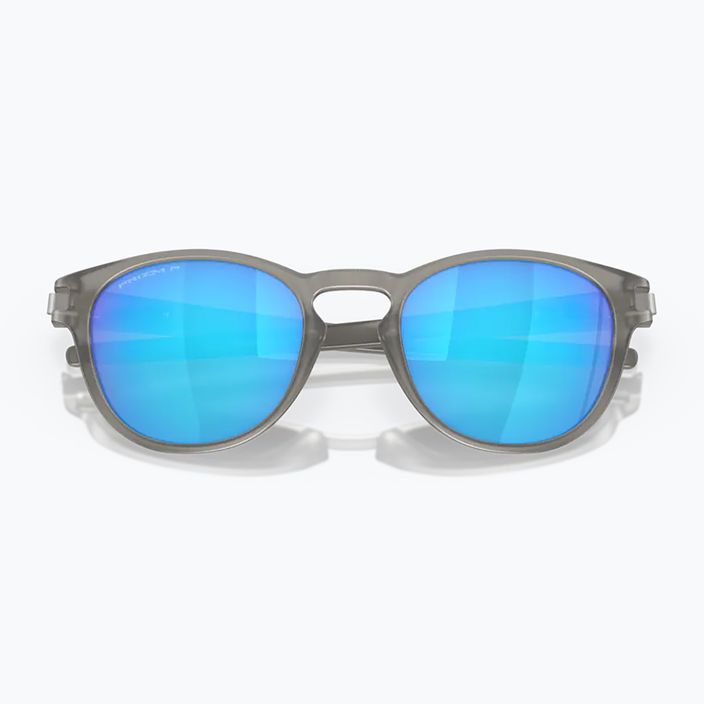 Oakley Latch matte grey ink/prizm sapphire polarized sunglasses 10