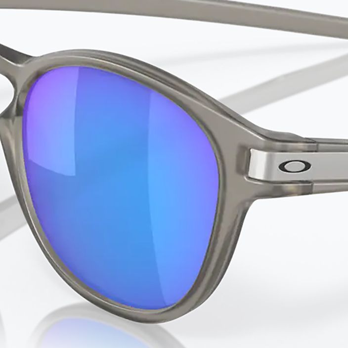 Oakley Latch matte grey ink/prizm sapphire polarized sunglasses 11
