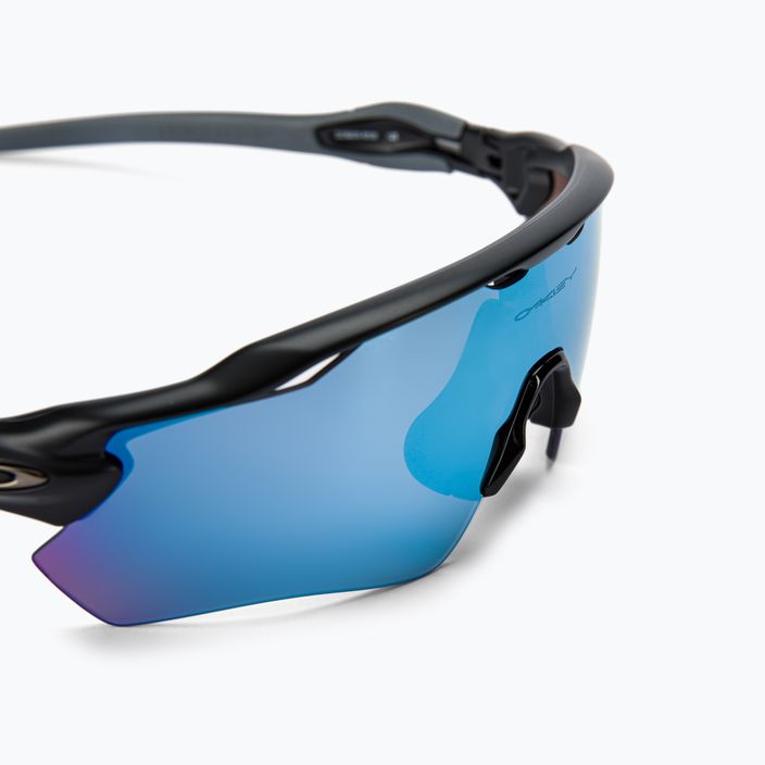 Oakley Radar EV Path matte black/prizm deep water polarized cycling glasses 0OO9208 4