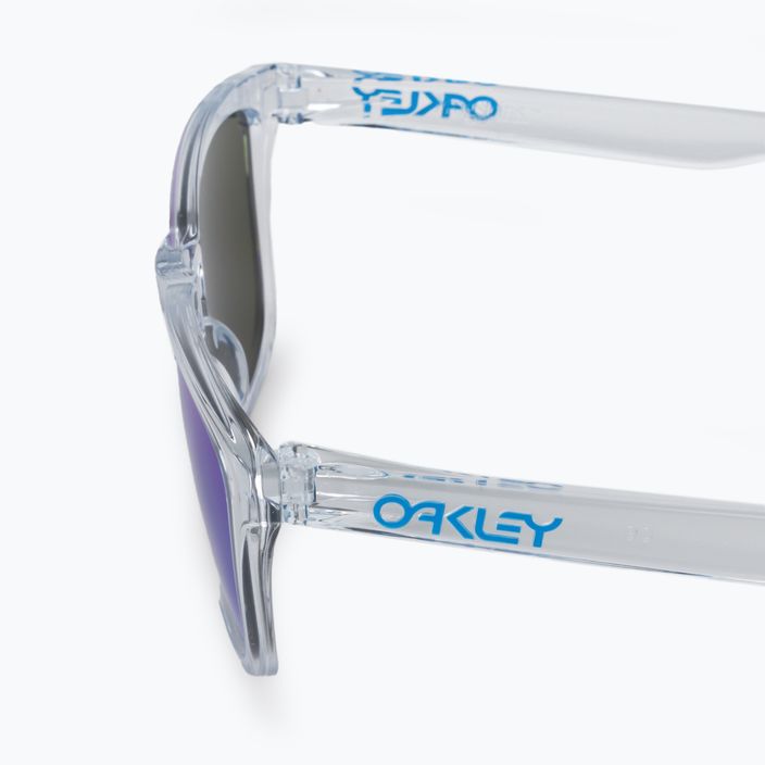 Oakley Frogskins crystal clear/prizm sapphire sunglasses 0OO9013 4