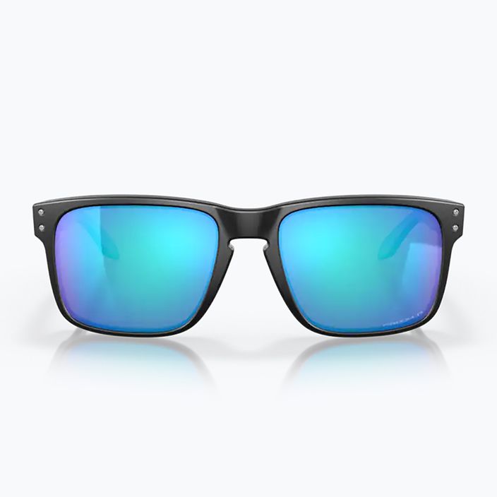 Oakley Holbrook matte black/prizm sapphire polarized sunglasses 7