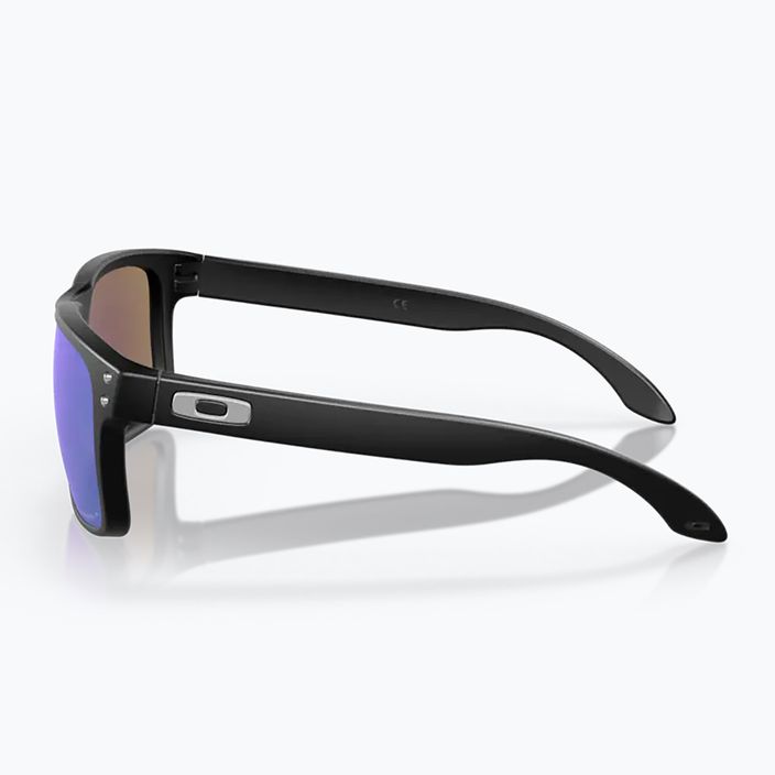 Oakley Holbrook matte black/prizm sapphire polarized sunglasses 8
