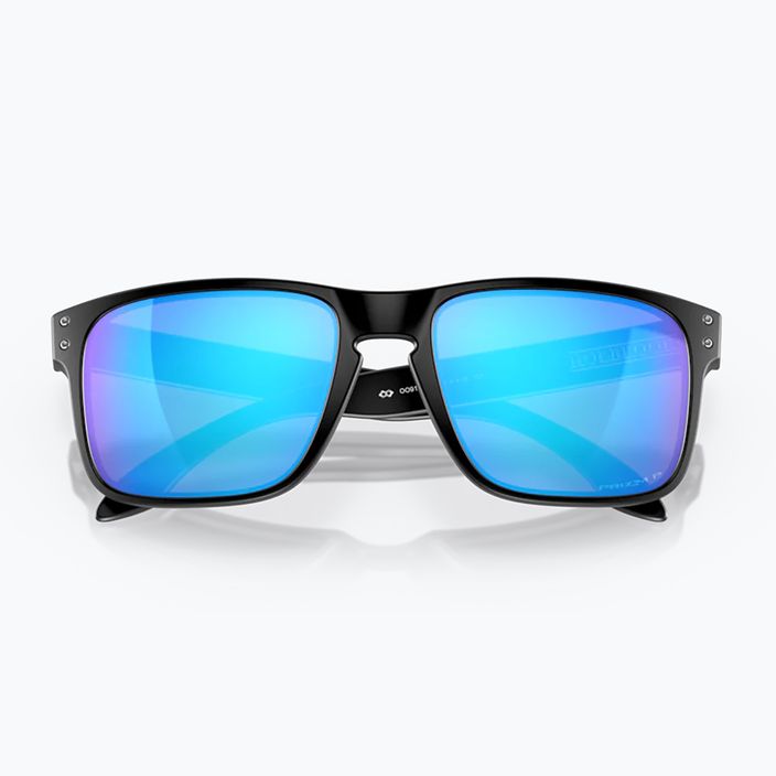 Oakley Holbrook matte black/prizm sapphire polarized sunglasses 10