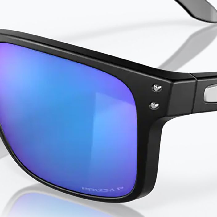 Oakley Holbrook matte black/prizm sapphire polarized sunglasses 11