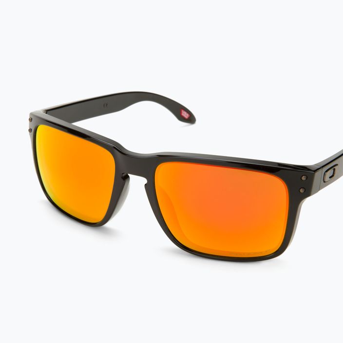 Oakley Holbrook polished black/prizm ruby polarized sunglasses 0OO9102 5