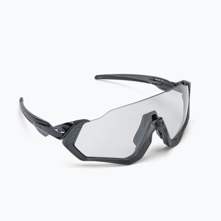 Oakley Flight Jacket steel/clear to black photochromic cycling glasses 0OO9401