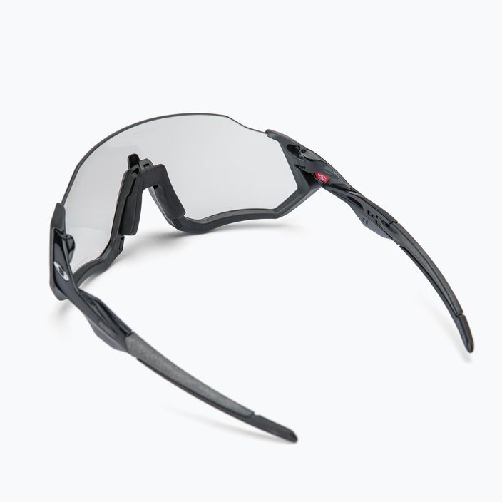 Oakley Flight Jacket steel/clear to black photochromic cycling glasses 0OO9401 2