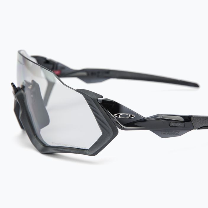 Oakley Flight Jacket steel/clear to black photochromic cycling glasses 0OO9401 3